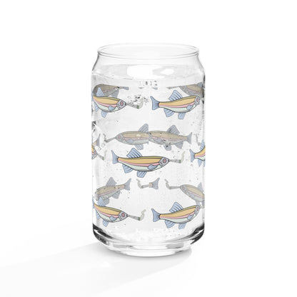 Stoned Fish Can-shaped glass